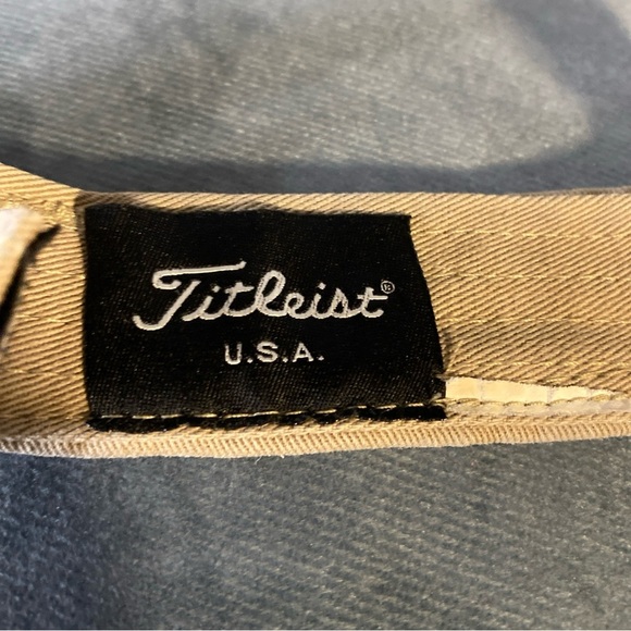 Titleist Footjoy FJ Visor Hat Cap Pro V1 Adjustable Hook & Loop Navy Golf - Picture 6 of 7